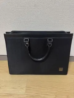 Mr.JUNKO ブラックストライプビジネスバッグ　就活用に是非リクルートバック