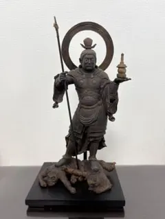 不動明王座仏像 仏像 座仏 不動明王 古銅 高さ約21cm - メルカリ