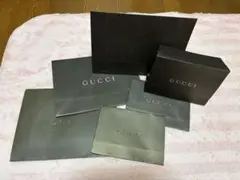 GUCCI ショップ袋 6枚セット 黒