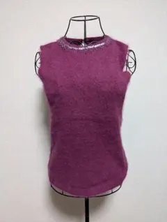 アンゴラ混 ニットベスト La fine del XX secolo