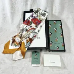 Z2357 GUCCI グッチ ディズニー ミッキーシルクスカーフ　609320 Z2357 GUCCI グッチ ディズニー ミッキーシルクスカーフ 609320 - メルカリ
