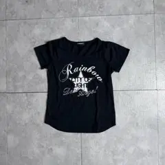 J.E.BalanceちびTラメプリント英字ラインストーンy2kダークコア平成