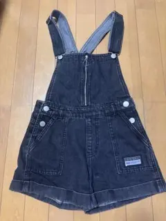 値下げ★LOVETOXIC オーバーオールショートパンツ黒140ラブトキ