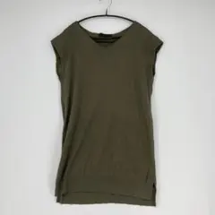 UNTITLED アンタイトル カーキ ノースリーブ カットソー