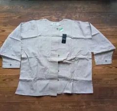 長袖シャツ　ストライプ