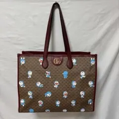 グッチ ドラえもん コラボ ハンドバッグ 653952 ショルダー トート