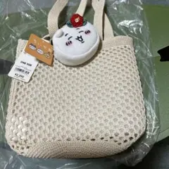 新品タグ付きGU ちいかわ メッシュトートバッグ　ホワイトのサムネイル