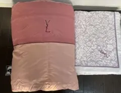 ★未使用イヴサンローラン羽毛肌布団＋おまけ（綿毛布）