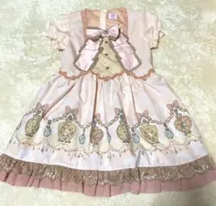 キッズ アクシーズ ファム ピンク リボン ワンピース 新品 120 ドレスのサムネイル