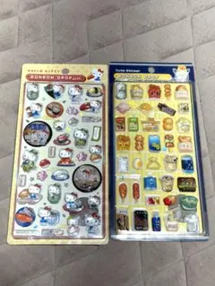 和柄キティ ボンボンドロップシール 2点セット
