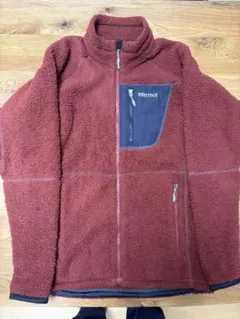 マーモツトMarmot 赤 フリースジャケットメンズ　サイズＭ
