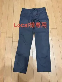 Local様専用 スリムフィット ダークグレー チェック柄パンツのサムネイル