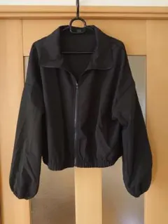 SHEIN　ブラック ジップアップ ブルゾン ジャケット　L