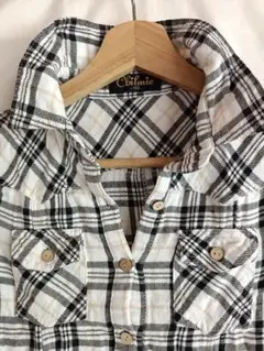 チェック柄 半袖シャツ