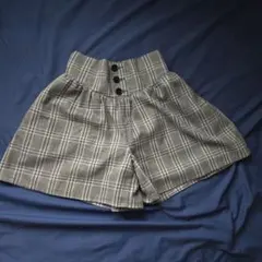 140センチ　GU チェック柄ボトムス