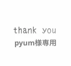 pyum様専用ページ