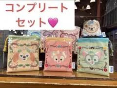 ダッフィー ハートフェルトレターズオブフレンドシップ　きんちゃく　7種　コンプ