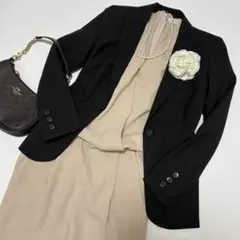 FRAY I.D セットアップ パンツスーツ S ベージュ 入学式 卒業式 美品