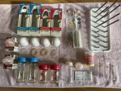 哺乳瓶　乳首　哺乳瓶立て　乾燥スタンド　セット　授乳のお手本　母乳実感