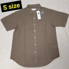 【新品】イッカ ikka パナマレギュラーカラー メンズ半袖シャツ Sサイズのサムネイル