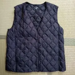 美品♡UNIQLOブラック キルティングベスト