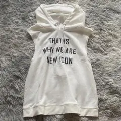 セシルマクビー レディース トップス M フーディー ノースリブ ホワイト 白色