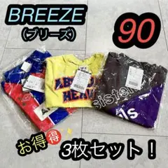 ブリーズ　半袖　Tシャツ　カットソー　トップス　80 90 青　黄色　黒　紫