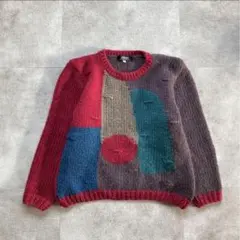 J,BYRS multicolored sweater rétro