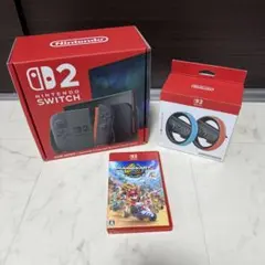 美品 Nintendo Switch2 本体 マリオカート 純正ハンドルセット