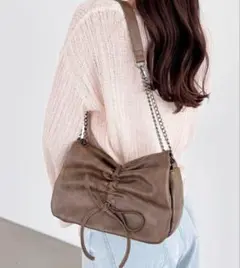 Heather リボンショルダーBAG