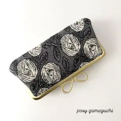 ミナペルホネン ハンドメイド 親子がま口 長財布 lolo グリーン - メルカリ