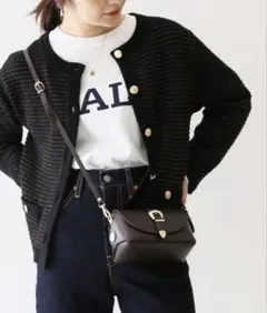 SLOBE IENA ニットカーディガン　金ボタン