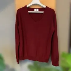 連休お値下げU by ungaro ワインレッド　カシミアセーター✨