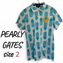 PEARLY GATES パイナップル柄ポロシャツ