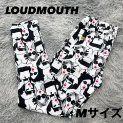 超美品　ラウドマウス　パンツ　ストレッチ　テーパード　総柄　Mサイズ