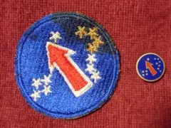 ★１９４０年代＊アメリカ軍＊極東司令部＊銀モールパッチ（実物） ☆1940年代＊アメリカ軍＊極東司令部＊銀モールパッチ（実物