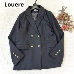美品 Louere ルエレ テーラード ジャケット 金ボタン 洗える XL LL