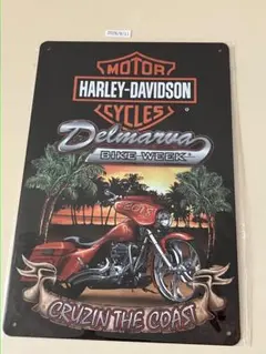 HARLEY-DAVIDSON ブリキ看板 インテリア 昭和レトロ