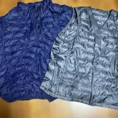 薄手ダウンジャケット・ベストセット