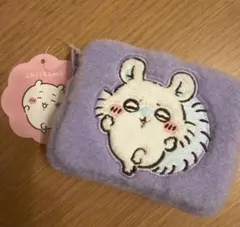 ふわふわちいかわ フェルトポーチ 紫　モモンガ