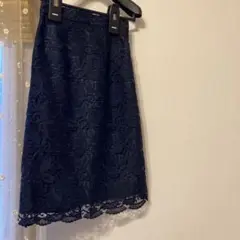 お値下げしました☆ インデックス♡ ネイビー レース タイトS 綺麗目上品