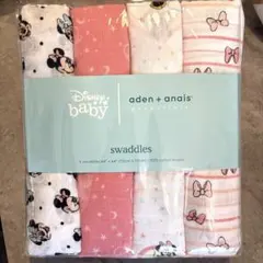 【新品•未開封】aden＋anais ディズニー ミニー　おくるみ 4枚セット