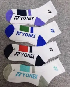 YONEX 刺繍口ゴ＆バドミントンソックスP8【25～28cm】4足セット