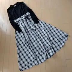 axesfemme レースロングワンピース