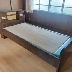 シングルベッドフレーム（畳と木）引き出し付き