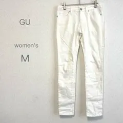 【GU】レディース スキニーパンツ ストレッチ カジュアル ジーユー M 白