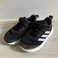 adidas ブラック スニーカー ベルクロ 16cm