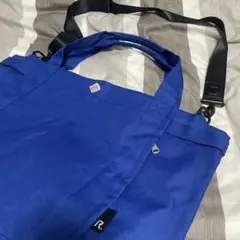 美品♪ROOTOTE 青 トートバッグ♡別売り　ショルダーストラップ付きのサムネイル