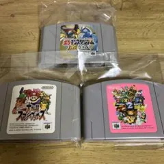 スマブラ マリオパーティー ポケモンスタジアム任天堂64 ソフト 3本セット