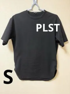 【超美品】ストレッチコットンブレンドラウンドテールTシャツ　PLST